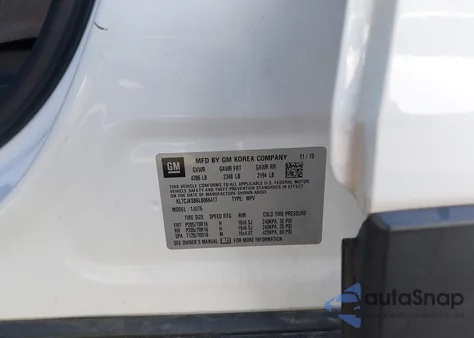 2020 Chevrolet Trax Fwd Ls from USA, damaged, VIN KL7CJKSB6LB066417